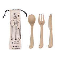 Besteckset 17cm im Jutesack